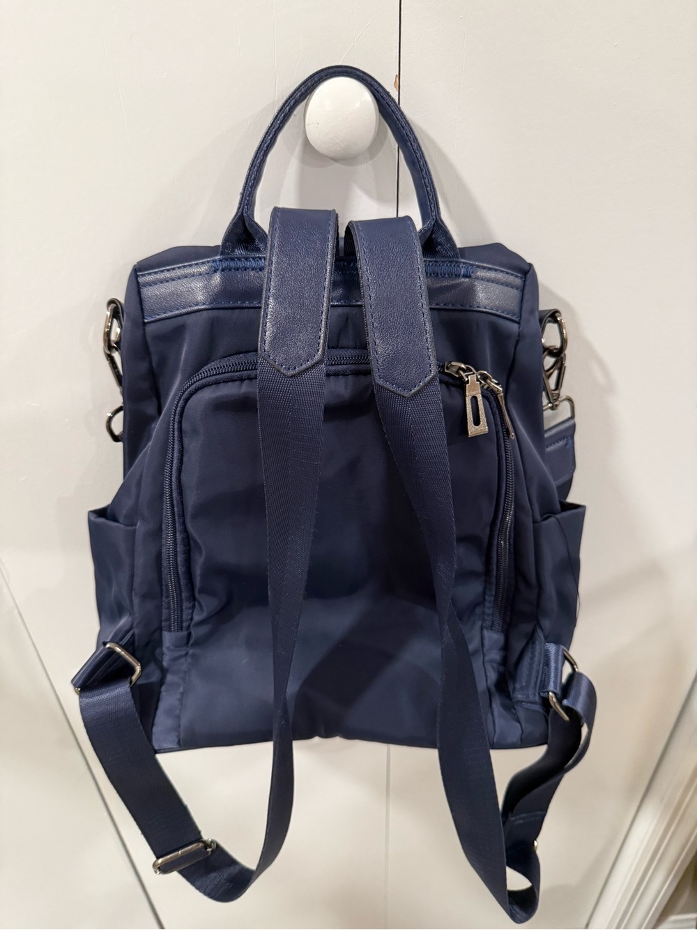 Navy Convertible Shoulder & backpack - Picture 3 of 4